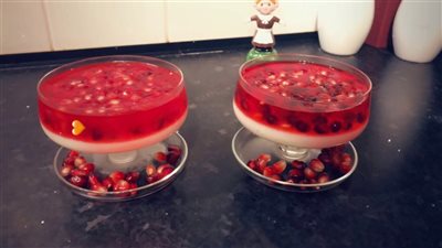 طريقة عمل مهلبية الرمان للشيف غادة جميل