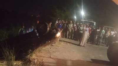 مصرع أستاذة جامعية في حادث انقلاب سيارة بترعة الإبراهيمية