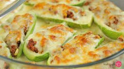 طريقة عمل الكوسة بالبشاميل للشيف نجلاء الشرشابي