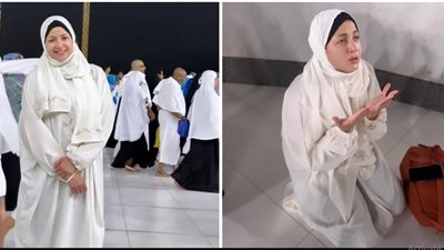 منى فاروق تؤدي مناسك العمرة.. والجمهور بالمرصاد (صور)