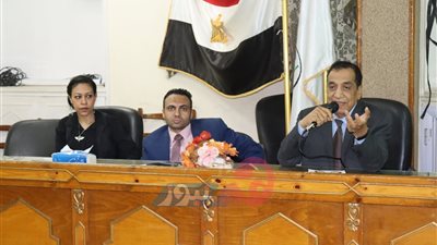 رشاد عبد اللطيف يُلقي كلمته في احتفالية المرأة الريفية بـ بني سويف.. فيديو