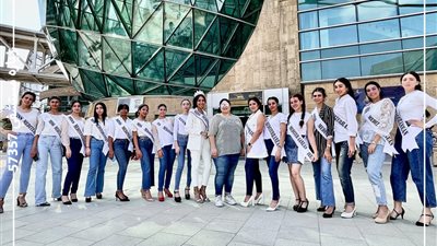 صور| ملكات جمال المتوسط في زيارة لمستشفى 57357