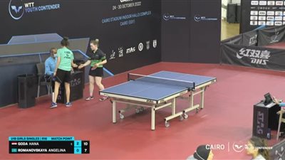 هنا جودة تطيح ببطلة كازاخستان وتتأهل لربع نهائي مصر الدولية لتنس الطاولة