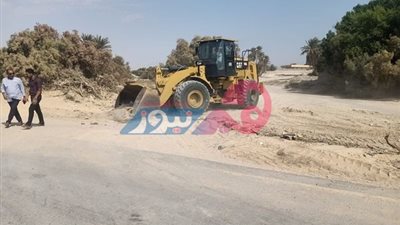 بالصور.. تطهير مخرات السيول في جنوب سيناء استعدادًا لموسم الشتاء