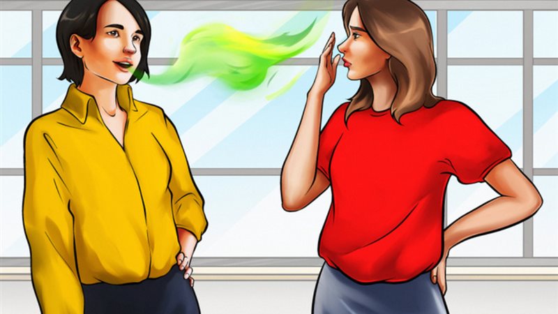 أسباب رائحة الفم