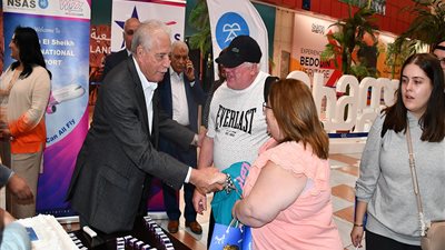 صور| مطار شرم الشيخ يستقبل أولى رحلات طيران شركة Wizz Air uk