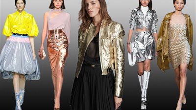 لإطلالة عصرية.. 3 طرق لتنسيق «التنورة الميتاليك» مع الجاكيت القصير