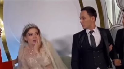 عريس يضرب زوجته في حفل الزفاف.. صور