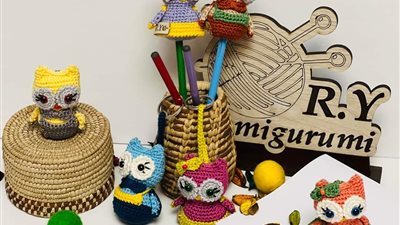 «بتصميمات الاميجرومي» ريهام يوسف مبدعة الهاند ميد تحتفل بالعام الجديد 