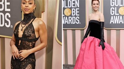 صور| «ريهانا وسلمي حايك» إطلالات مثيرة لنجمات العالم بحفل جولدن جلوب