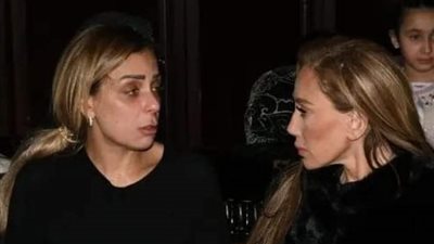 «بعد خلاف طويل» ريهام سعيد في عزاء والد ريم البارودي (صور)