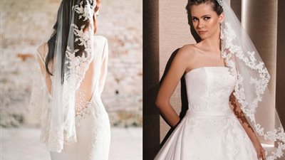 «بخطوات بسيطة» اختاري طرحة زفاف تناسب وجهك