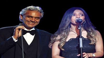 السوبرانو لورا ميخائيل تتألق برفقة العالمي أندريا بوتشيلي بالسعودية