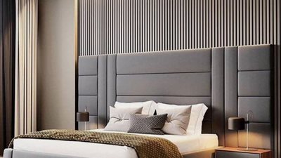 ديكورات جذابة لطاولة السرير لغرفة نوم عصرية