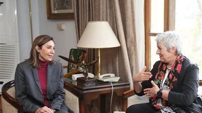 نيفين الكيلاني ورئيس معهد «جوته» تبحثان زيادة الأنشطة الثقافية بالصعيد