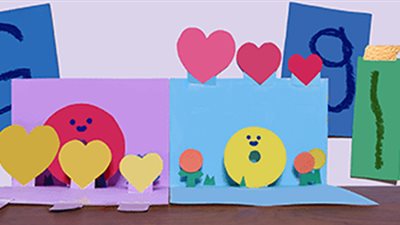 قلوب حمراء من «جوجل» للأمهات في عيد الأم