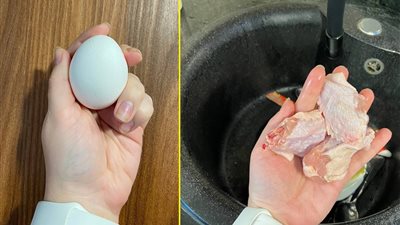 أبرزها «البيض واللحوم والأرز» 5 أطعمة لا يجب غسلها قبل الطهي 