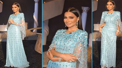 «فستان محتشم» استوحي إطلالتك في أمسيات رمضان من بسمة وهبة