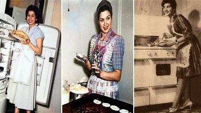 «إحداهن كادت تقتل زوجها» نجمات زمان بالمريلة والكابشة في المطبخ