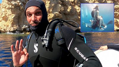 حوار حصرى لـ هير نيوز مع الغواص المصري المشرف على أول رحلة غوص لامرأة من ذوي الهمم 