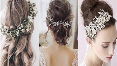 أجمل إكسسوارات شعر للعروس ليوم زفاف مميز (صور)