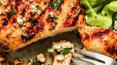 طريقة عمل دجاج مشوي في الفرن بالزبادي