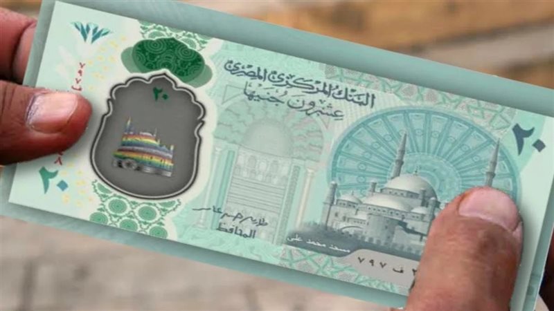20 جنيه بلاستيكية