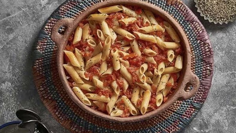 طاجن المكرونة باللحمة