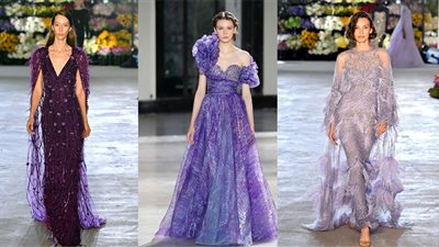 فساتين خطوبة بدرجات البنفسجي لعروس صيف 2023 (صور)