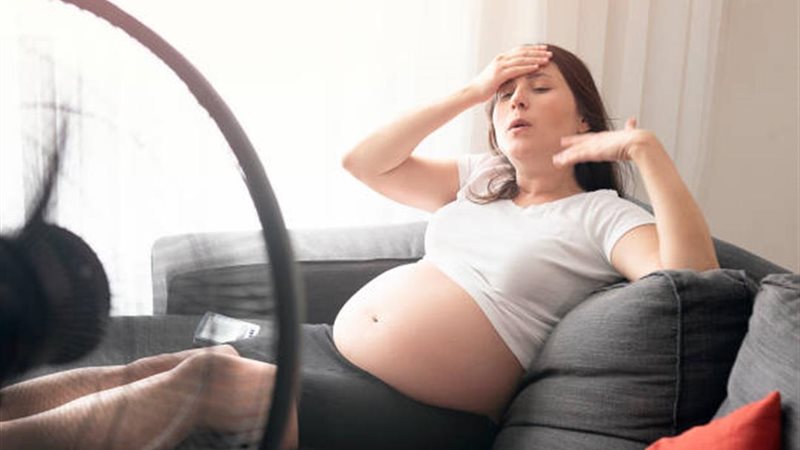 الحامل وارتفاع درجات