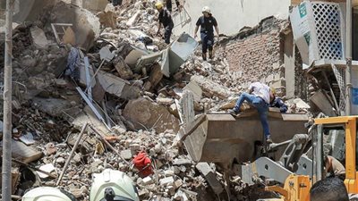 ‏آخر تطورات انهيار عقار حدائق القبة «ارتفاع عدد الضحايا وقرار جديد للنيابة» (صور)