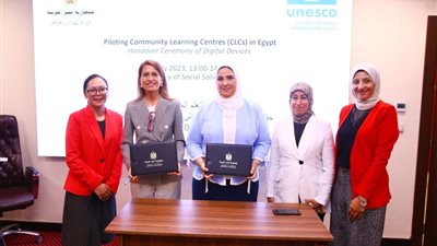 القباج توقع بروتوكول مع منظمة اليونسكو لتعزيز الوعي بقرى «حياة كريمة» 