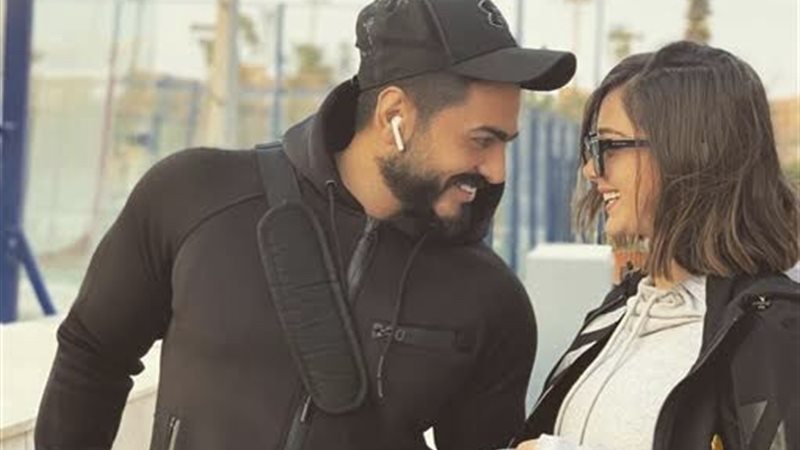 تامر حسني وبسمة بوسيل