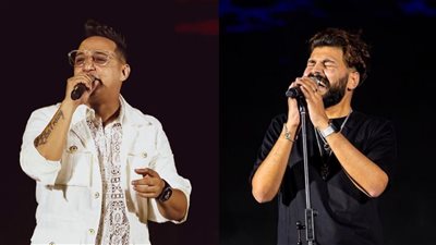 رضا البحراوي ومسلم يشعلان أجواء حفلهما بالعلمين الجديدة (صور)  