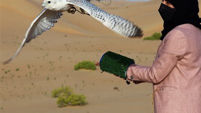 عائشة المنصوري | أول إماراتية تصطاد الصقور وتعلم النساء