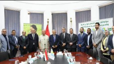 بروتوكول تعاون بين الأهلي ممكن والشركة القابضة لمياه الشرب والصرف الصحي