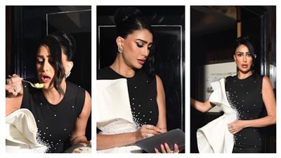 غادة عبد الرازق تظهر أنوثتها مع إطلالة بالأبيض والأسود (صور)