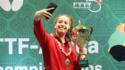 هنا جودة تخطف لقب إفريقيا لتنس الطاولة من نظيرتها دينا مشرف 