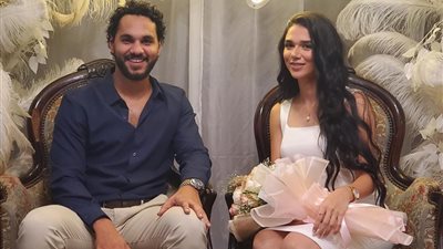 مهاب طارق مؤلف مسلسل جعفر العمدة يحتفل بخطوبته (صور)