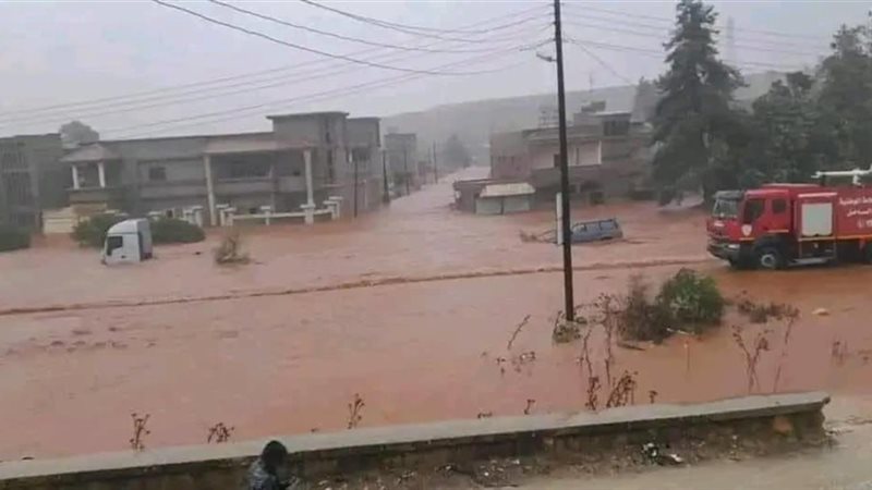 العاصفة دانيال تضرب