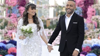 الصور الأولى من حفل زفاف تامر عاشور ونانسي نور 