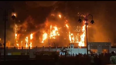 تفاصيل الحالة الصحية لمصابي حريق مديرية أمن الإسماعيلية