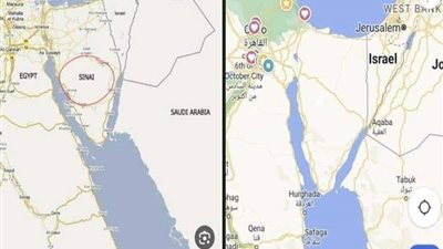 حقيقة حذف سيناء من على خرائط جوجل 