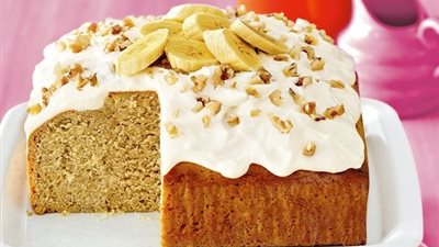 طريقة عمل كيكة الموز بالنوتيلا