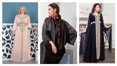 تشكيلة عبايات استقبال مطرزة للعرائس