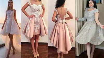 تشكيلة فساتين سواريه للبنات القصيرات 2024