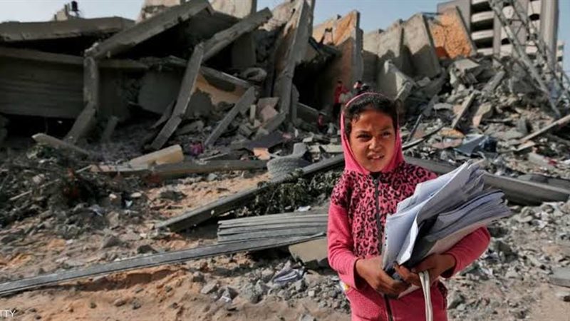 معاناة غزة تحت القصف