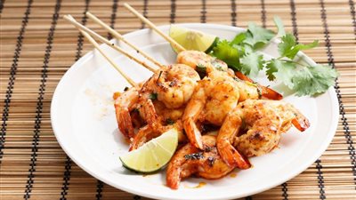 طريقة عمل الجمبري المشوي بالعسل