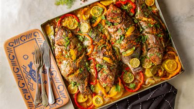 طريقة عمل طاجن السمك في الفرن