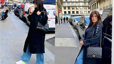 ياسمين عبد العزيز تشعل السوشيال ميديا بإطلالة عصرية (صور)